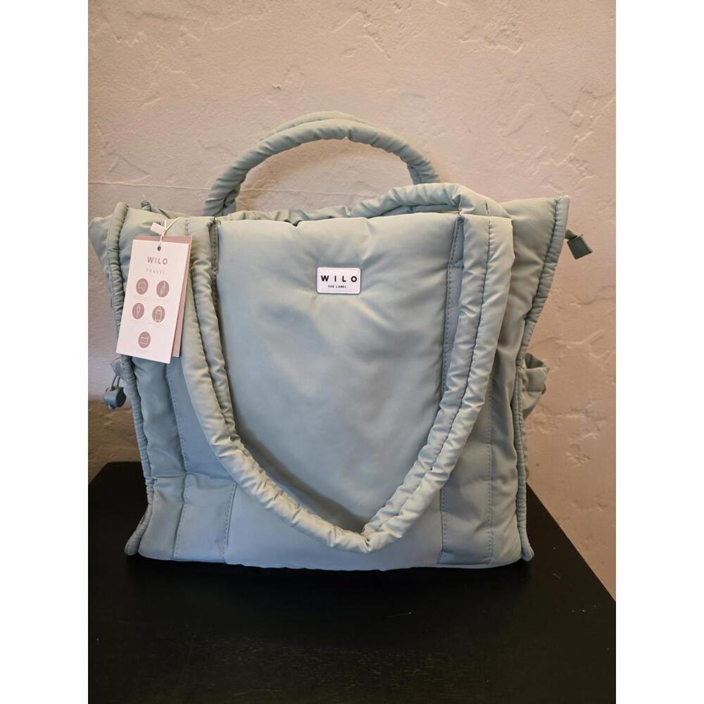 Wilo the Label Sage Double Strap Puffer NWT Tote Bag